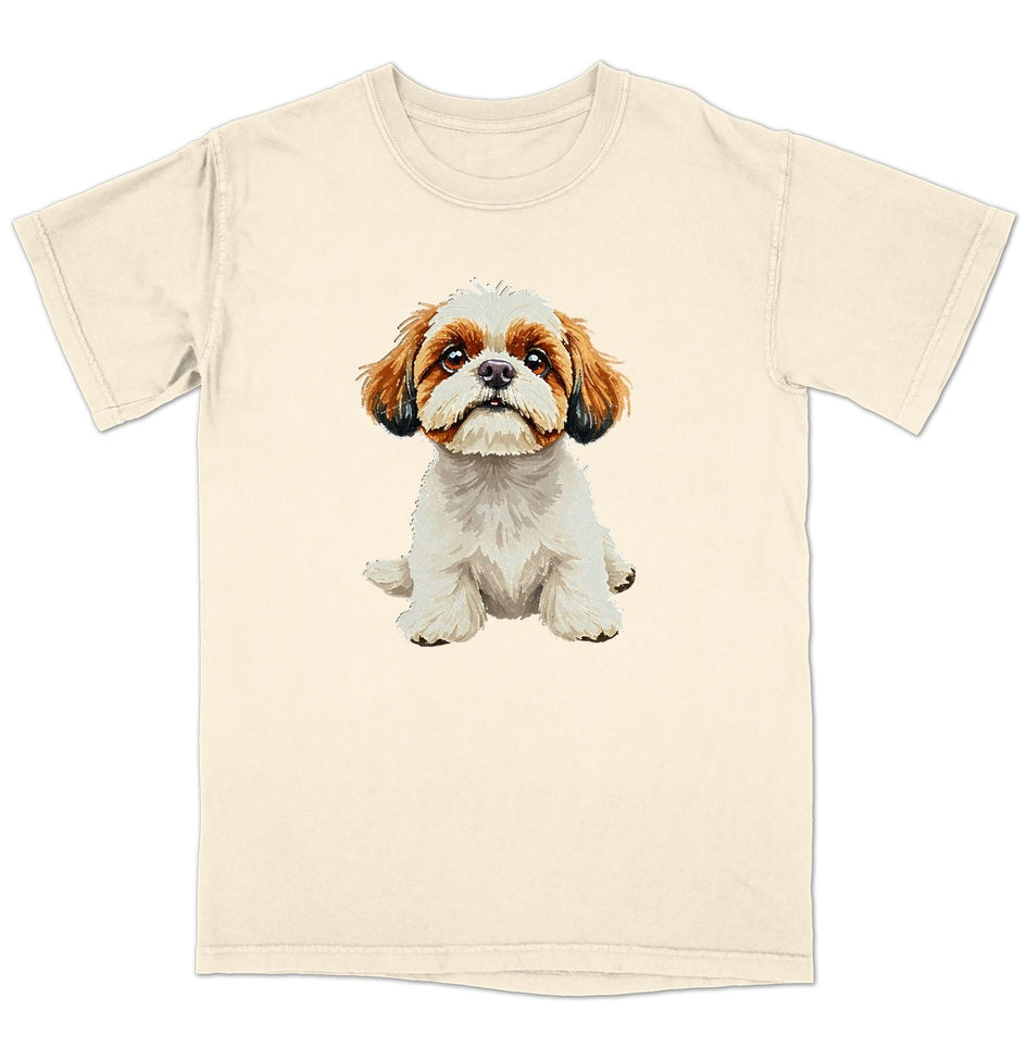 Watercolor Shih Tzu Adult Unisex T-Shirt
