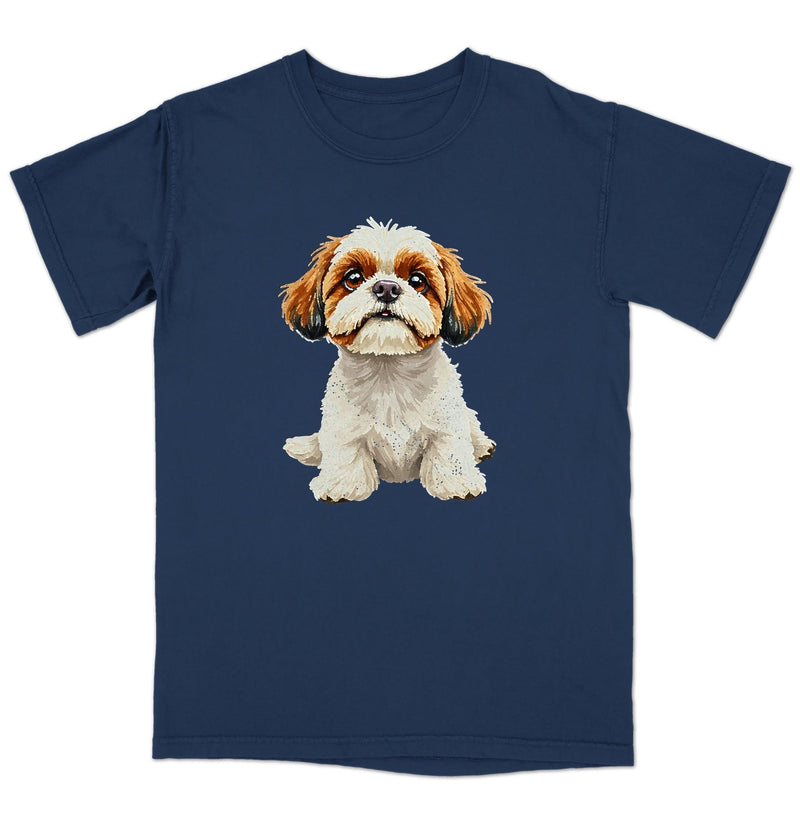 Watercolor Shih Tzu Adult Unisex T-Shirt