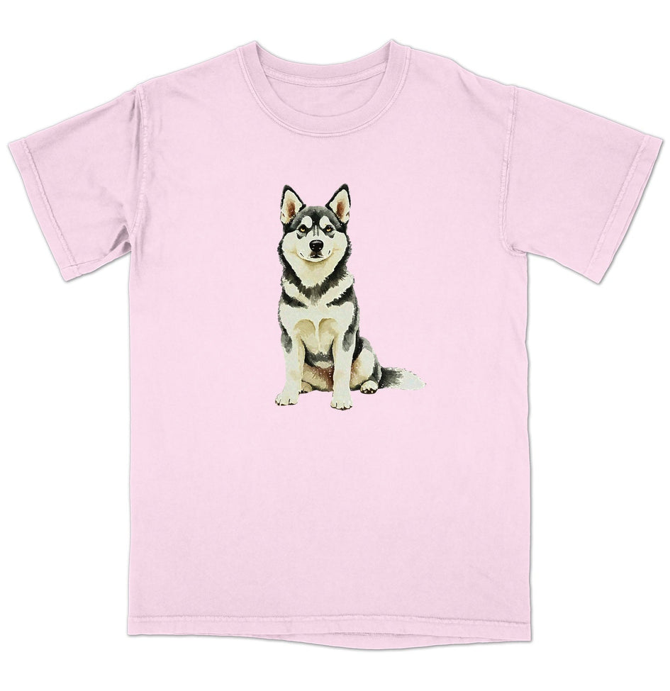 Watercolor Siberian Husky Adult Unisex T-Shirt