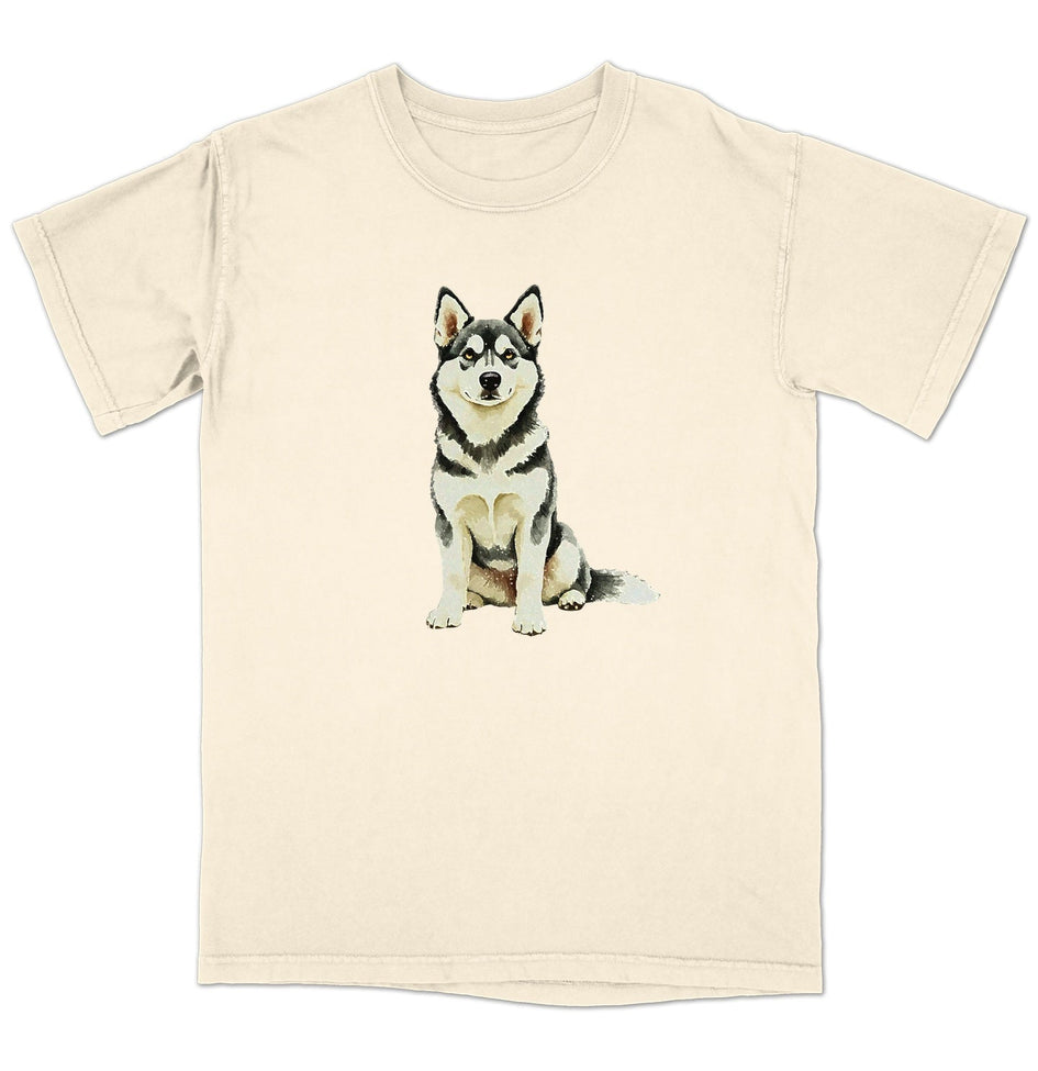 Watercolor Siberian Husky Adult Unisex T-Shirt