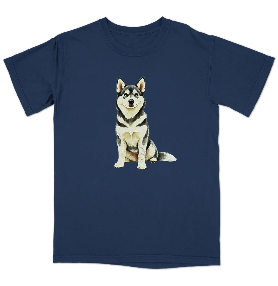 Watercolor Siberian Husky Adult Unisex T-Shirt