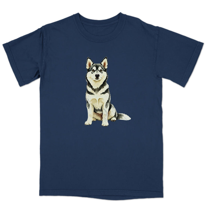Watercolor Siberian Husky Adult Unisex T-Shirt