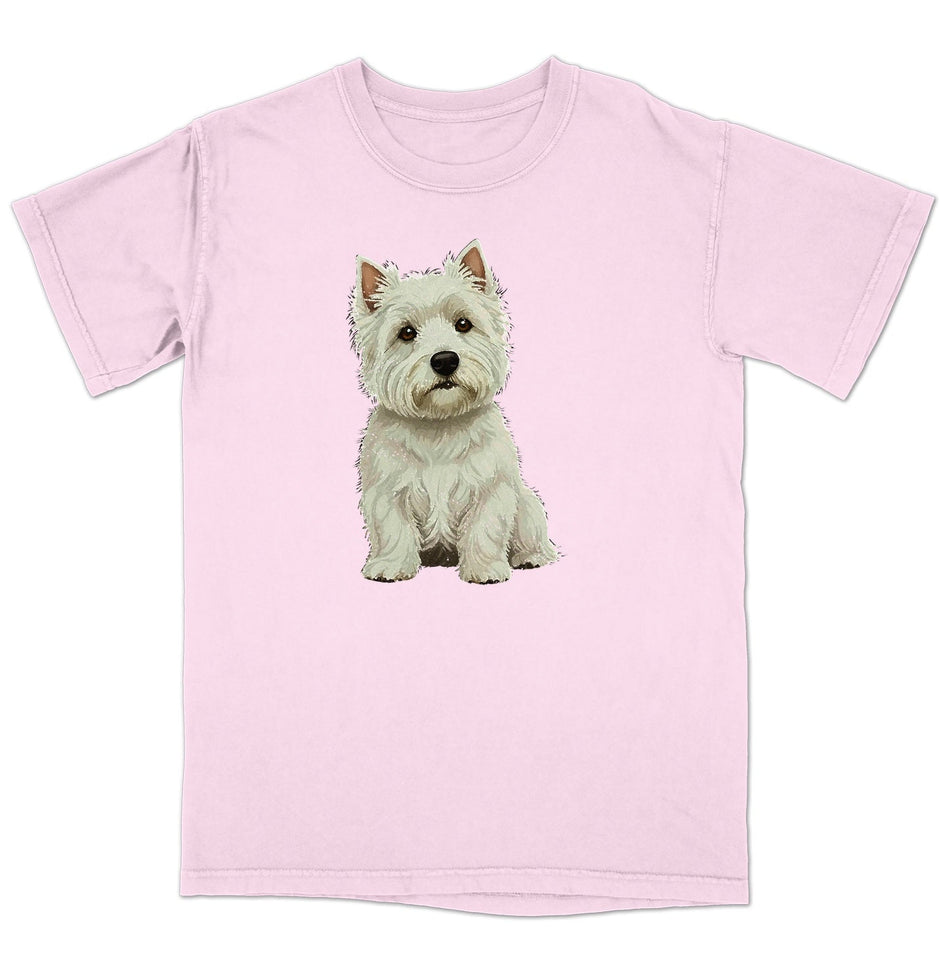 Watercolor West Highland White Terrier Adult Unisex T-Shirt