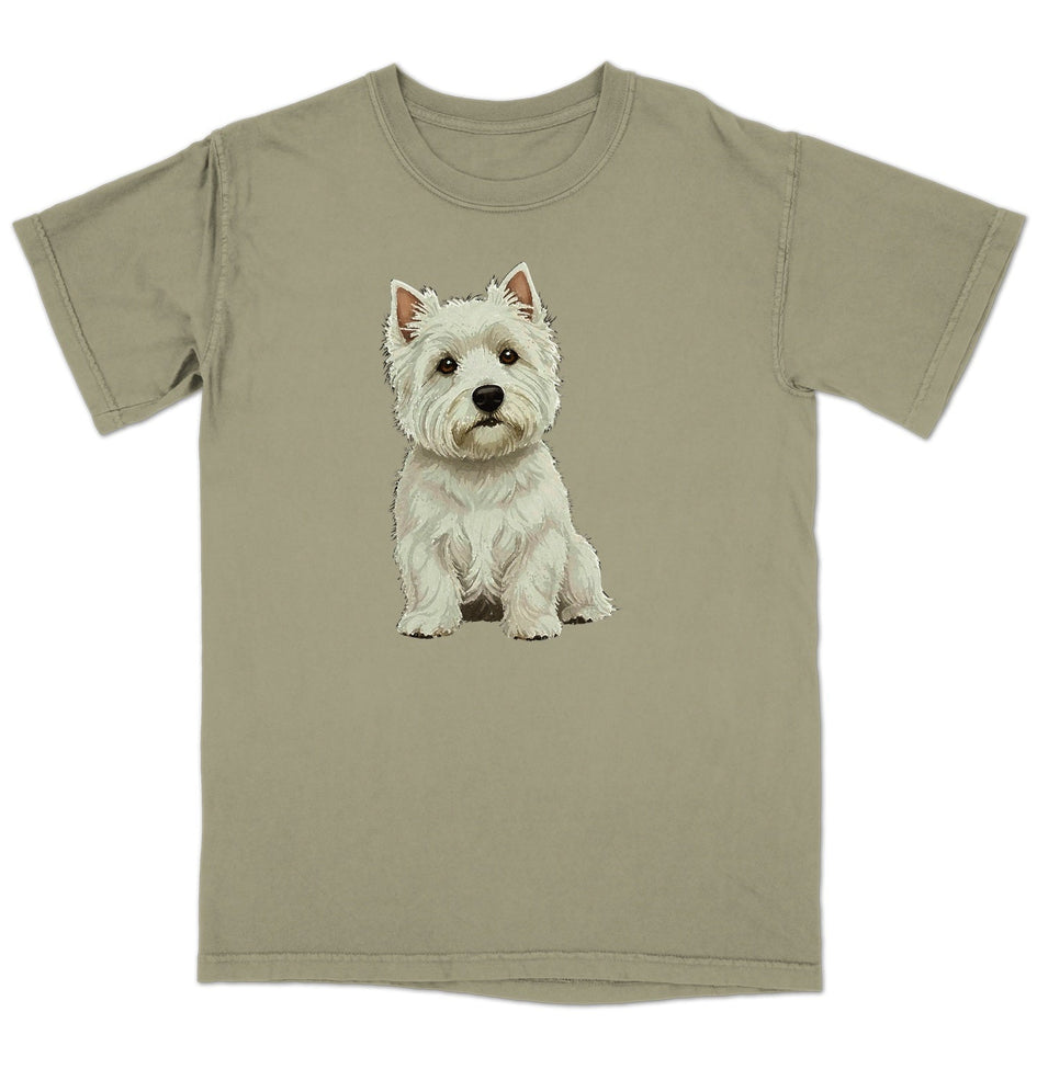 Watercolor West Highland White Terrier Adult Unisex T-Shirt