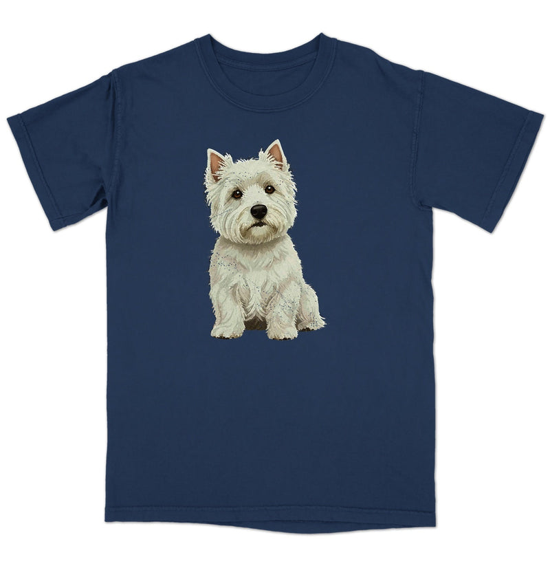 Watercolor West Highland White Terrier Adult Unisex T-Shirt