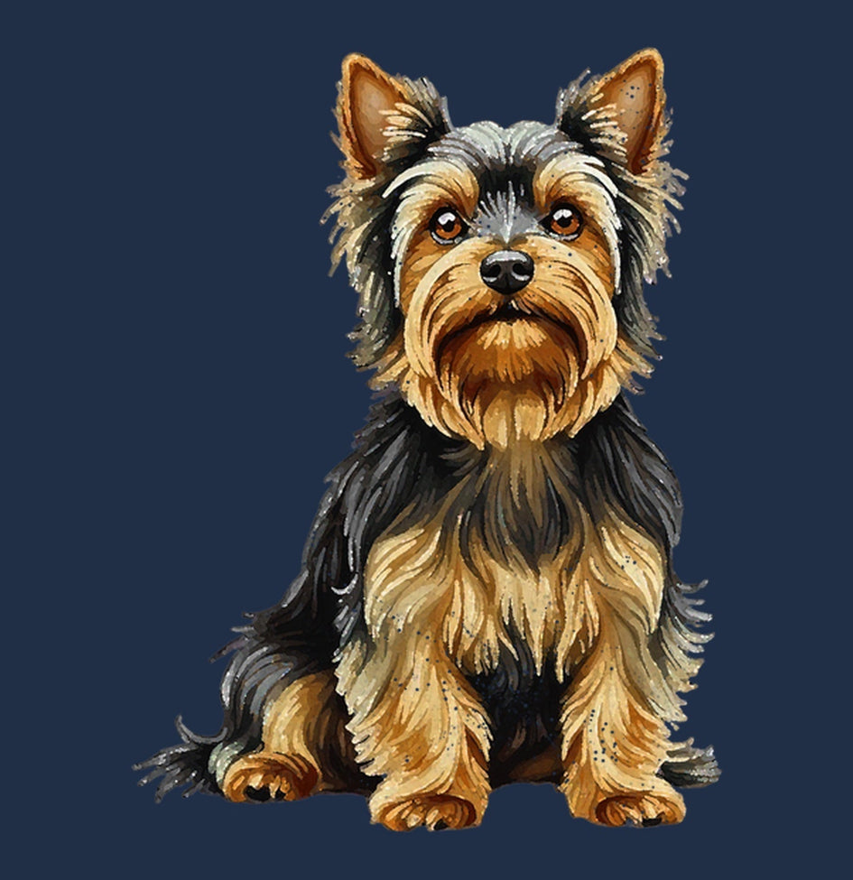 Watercolor Yorkshire Terrier Adult Unisex T-Shirt