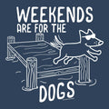Weekends are for the Dogs - Ladies T-Shirt V-Neck