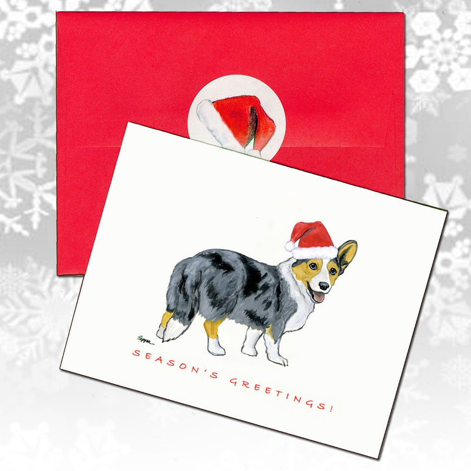 Cardigan Welsh Corgi Christmas Note Cards