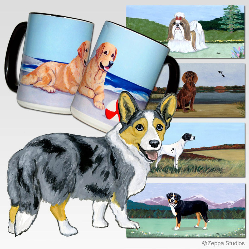 Cardigan Welsh Corgi Scenic Mug