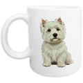 West Highland White Terrier Watercolor - Ceramic Mug