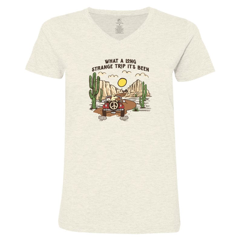 What a Long Strange Trip Its Been - Ladies T-Shirt V-Neck