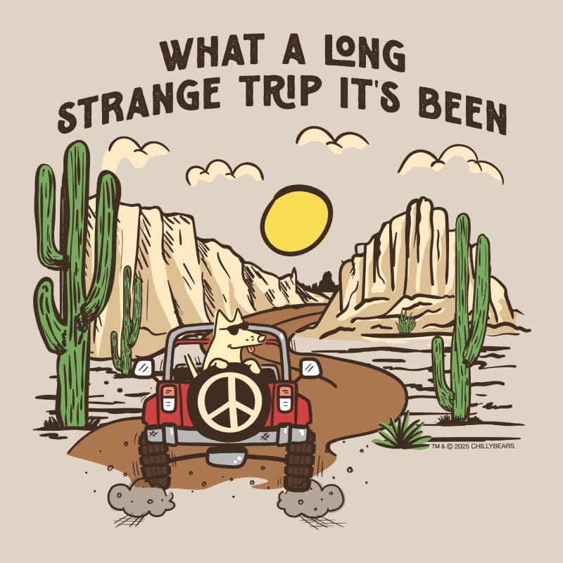 What a Long Strange Trip Its Been - Ladies Curvy V-Neck Tee