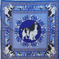 English Toy Spaniel Silk Scarf