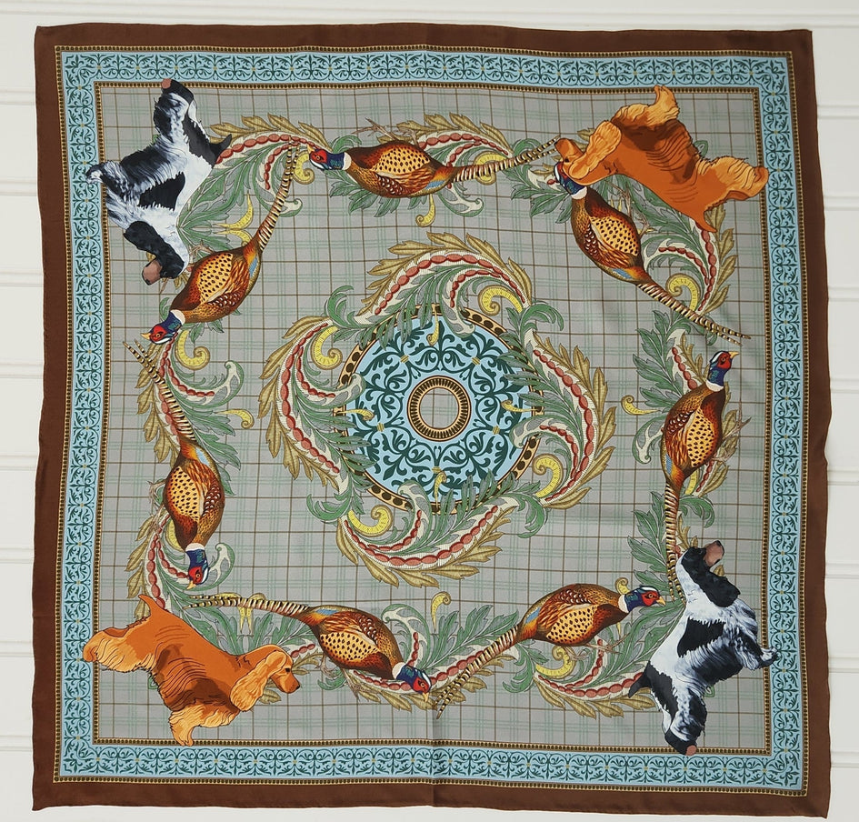 English Cocker Spaniel Silk Scarf
