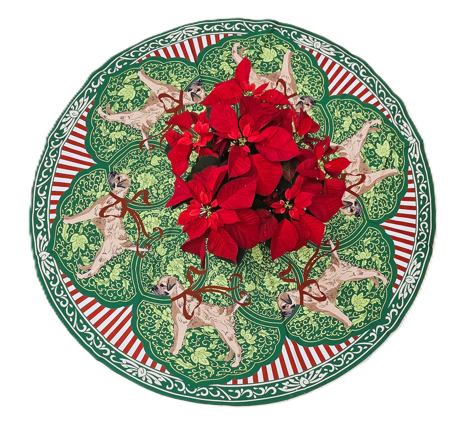 Border Terrier Christmas Tree Skirt