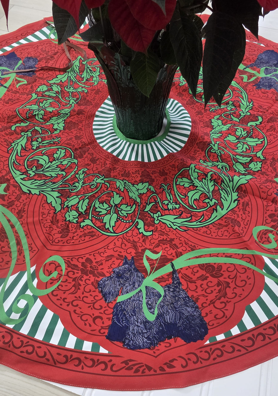 Scottish Terrier Christmas Tree Skirt