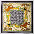 Border Terrier Equestrian Silk Scarf