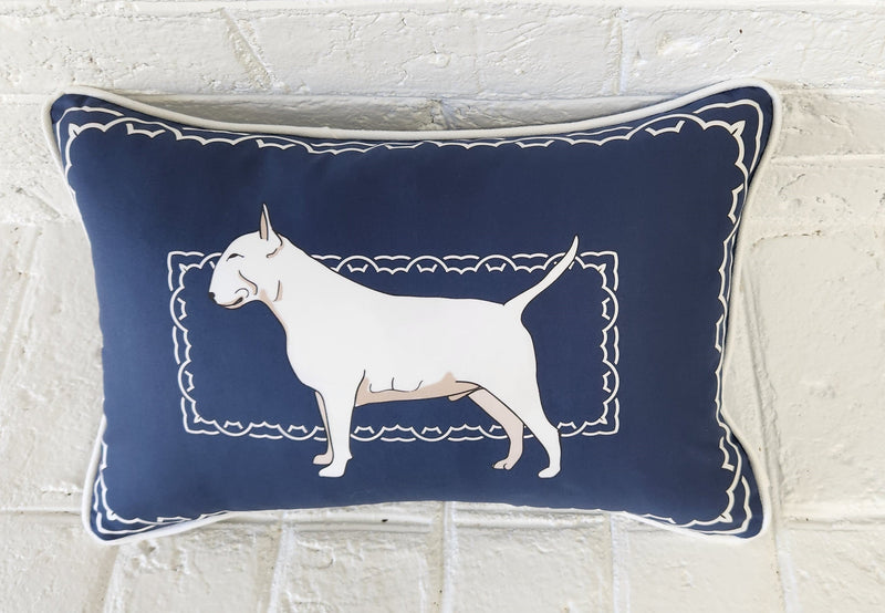 Bull Terrier Decorative Throw Pillow