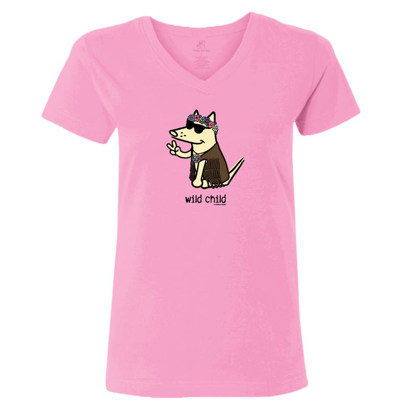 Wild Child - T-Shirt Ladies V-Neck