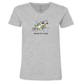 Will Work For Treats - Ladies T-Shirt V-Neck