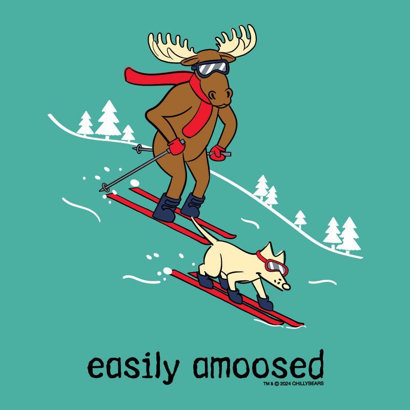 Easily Amoosed - Ladies T-Shirt V-Neck