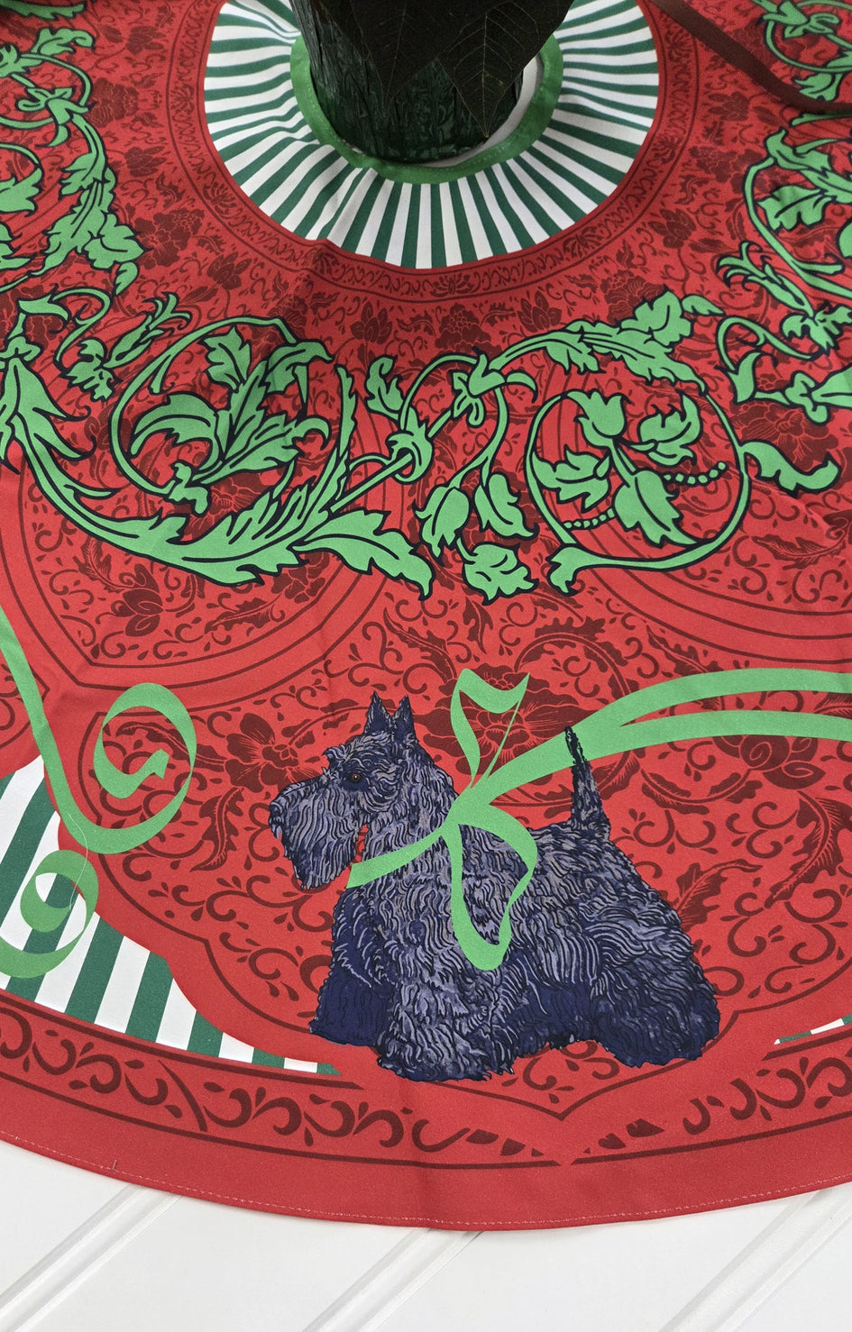 Scottish Terrier Christmas Tree Skirt