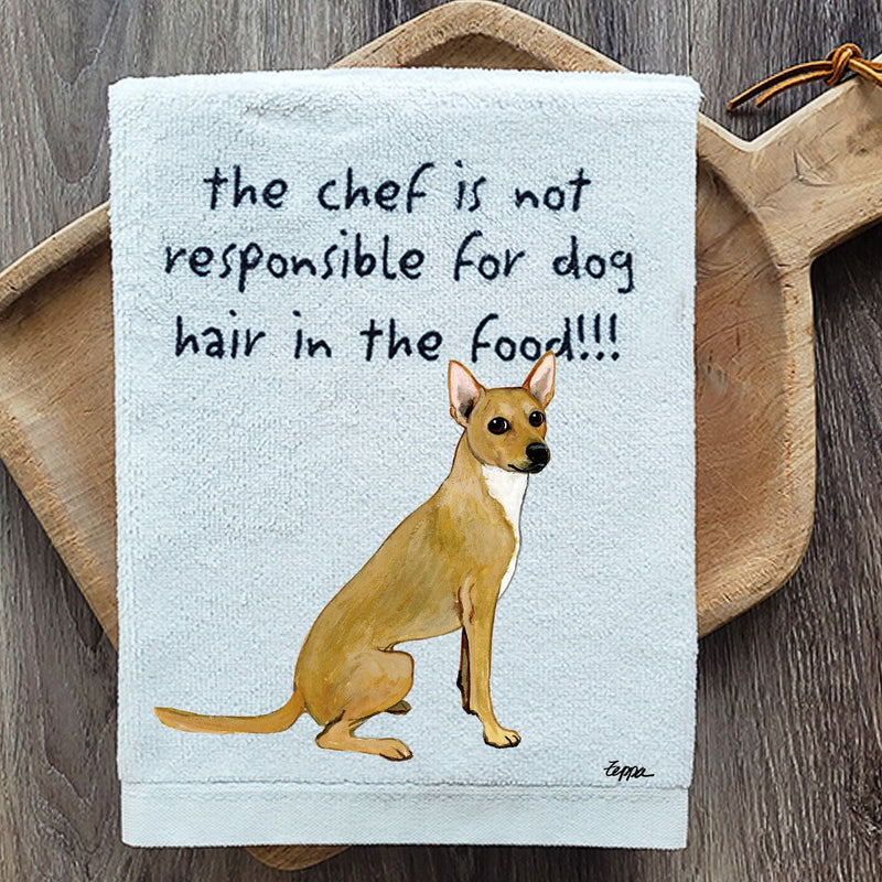 Coated Xoloitzcuintli Dish Towel