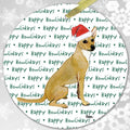 Coated Xoloitzcuintli "Happy Howlidays" Ornament