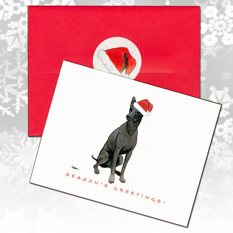 Xoloitzcuintli Christmas Note Cards