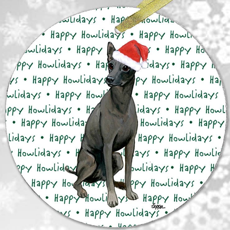 Xoloitzcuitli "Happy Howlidays" Ornament