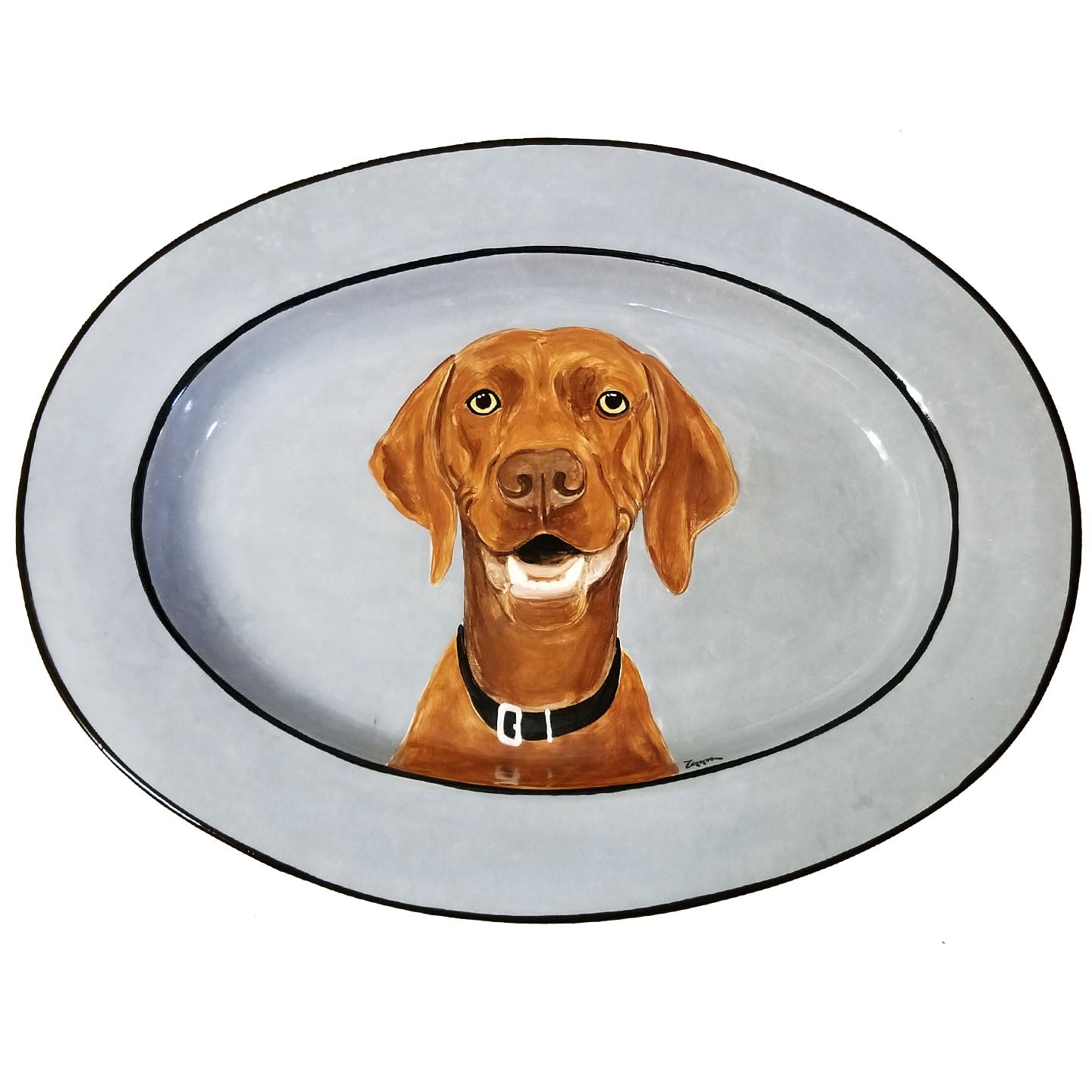 Custom Hand-Painted Dog Platter | AKC Shop