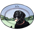 Hand-Painted Personalized Ceramic Oval Platter
