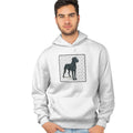 Great Dane (Natural Ears) Love Text - Adult Unisex Hoodie Sweatshirt