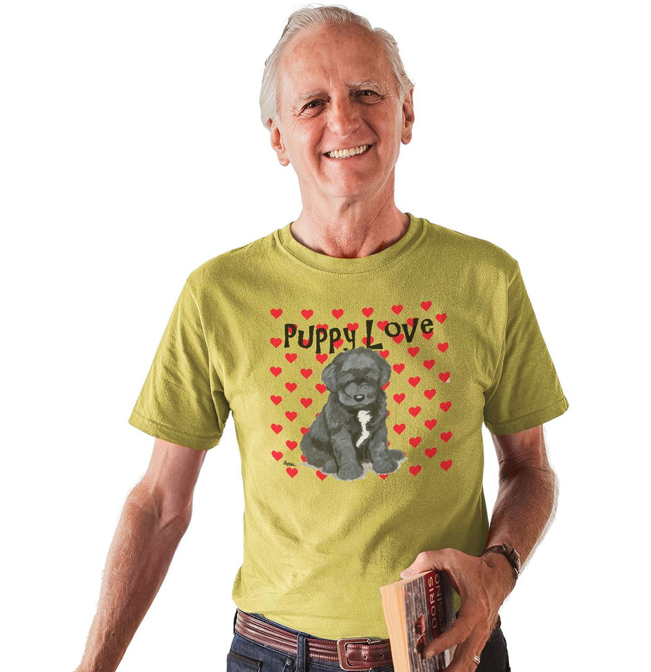 Portuguese Water Dog Puppy Love - Adult Unisex T-Shirt
