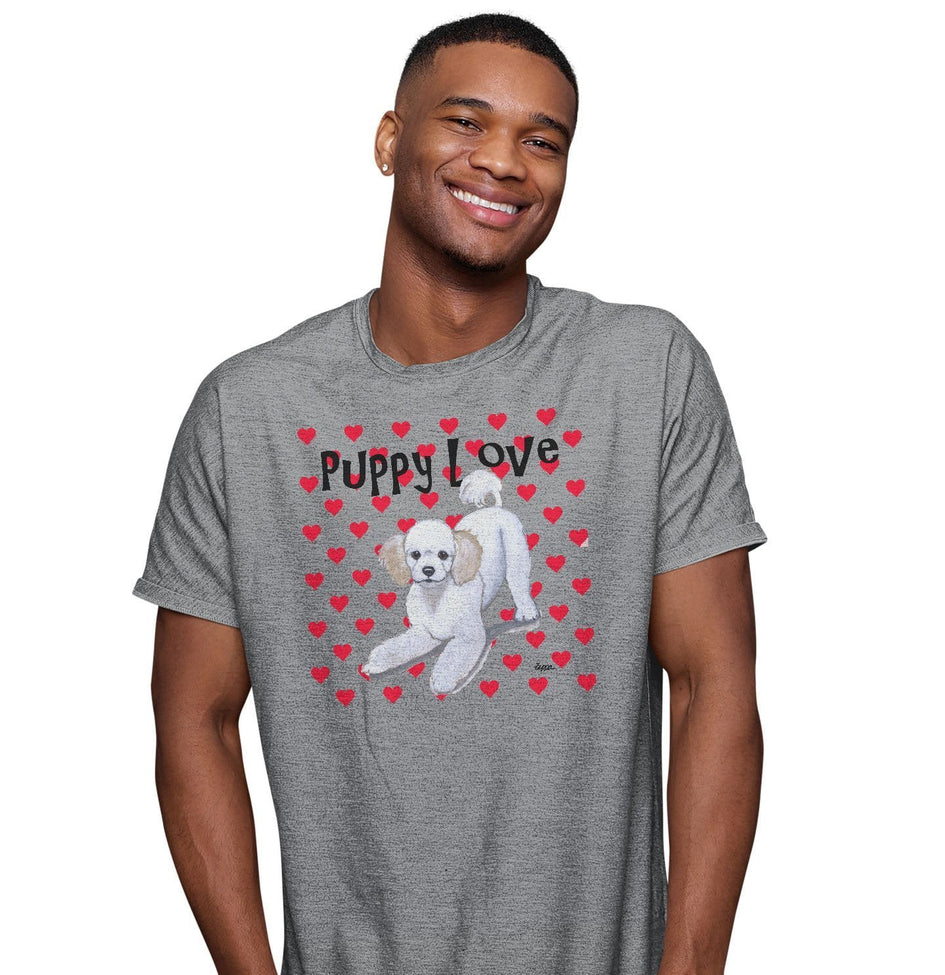 Poodle Puppy Love - Adult Unisex T-Shirt