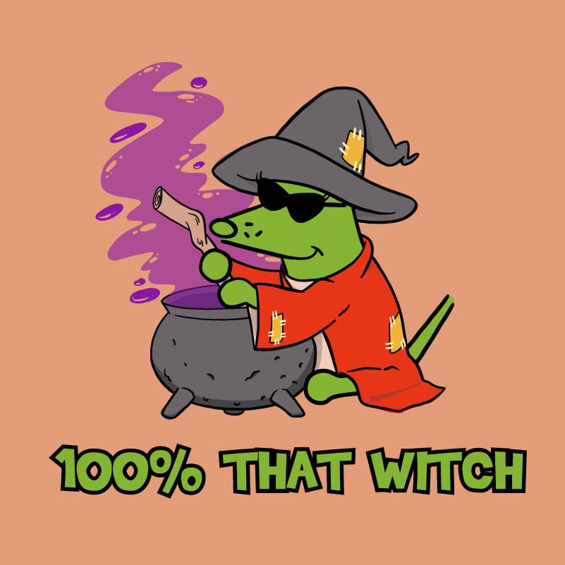 100% That Witch - Ladies T-Shirt V-Neck