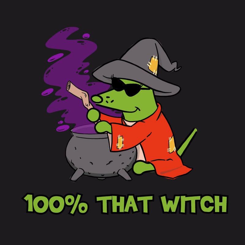 100% That Witch - Ladies Plus V-Neck Tee