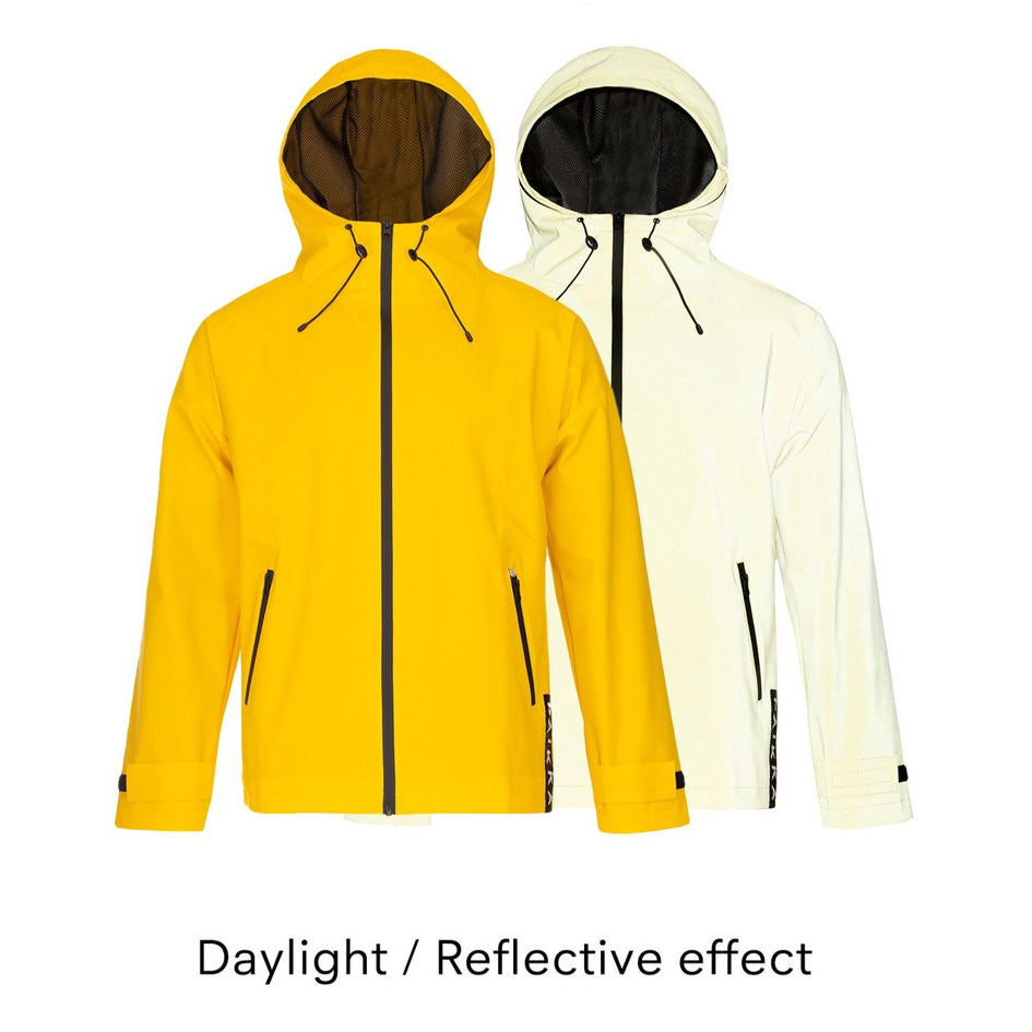 PAIKKA Men's Reflective Visibility Raincoat