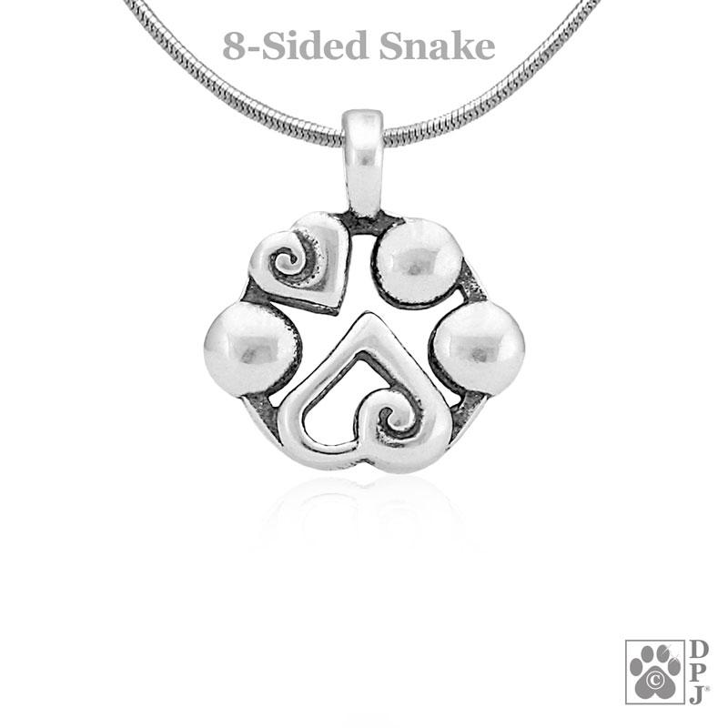 Sterling Silver Heart to Heart Pendant