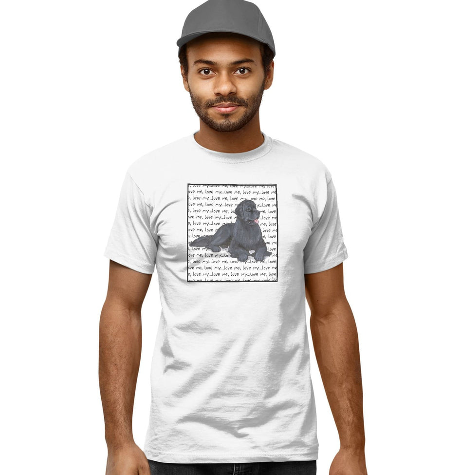 Newfoundland Love Text - Adult Unisex T-Shirt