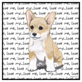 Corgi Puppy Love Text - Adult Unisex T-Shirt