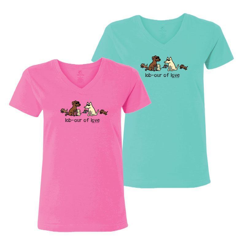 Lab-our Of Love - Ladies T-Shirt V-Neck