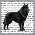 Belgian Shepherd Love Text - Adult Unisex Hoodie Sweatshirt