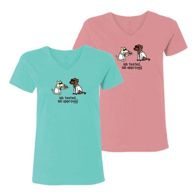 Lab Tested, Lab Approved - Ladies T-Shirt V-Neck