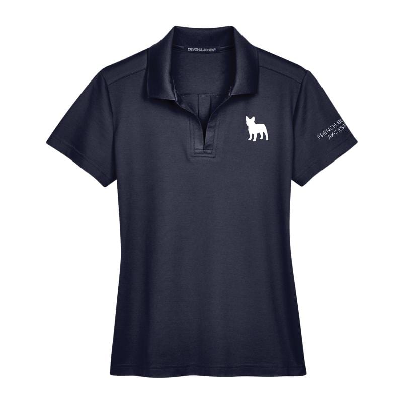 French Bulldog Embroidered AKC Women's Polo