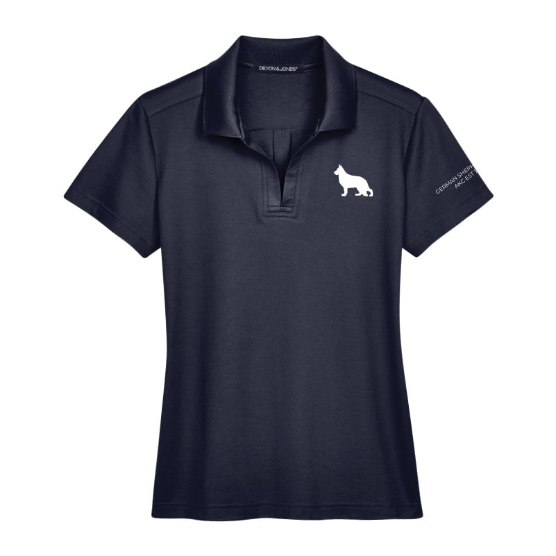 German Shepherd Dog Embroidered AKC Women's Polo