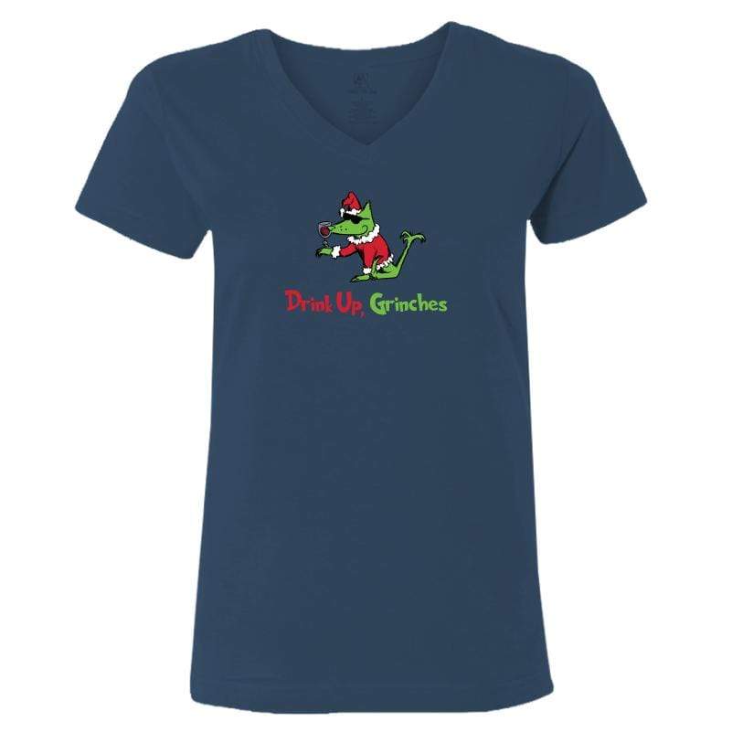 Drink Up, Grinches - V-Neck T-Shirt