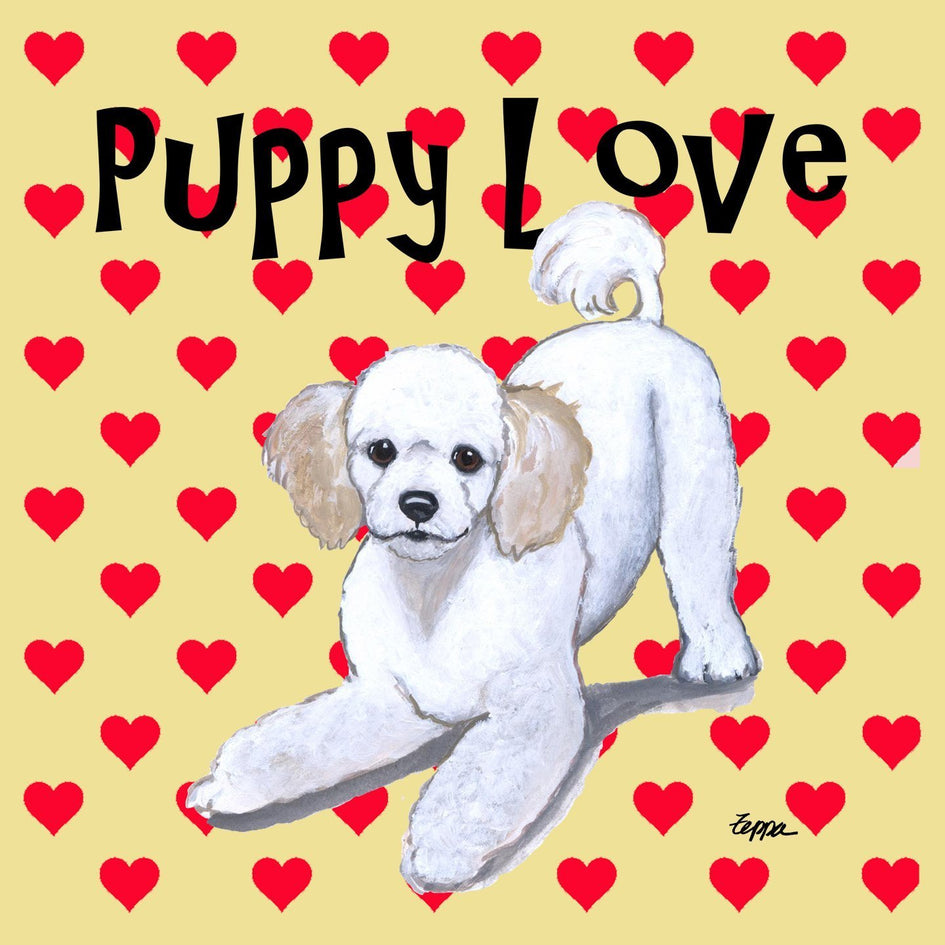 Poodle Puppy Love - Adult Unisex T-Shirt