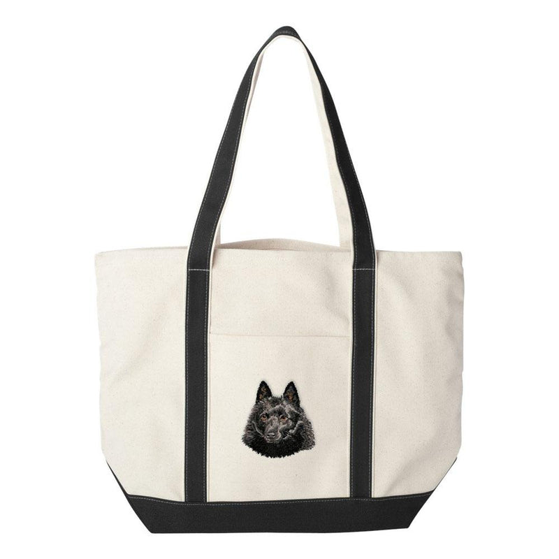 Schipperke Embroidered Tote Bag