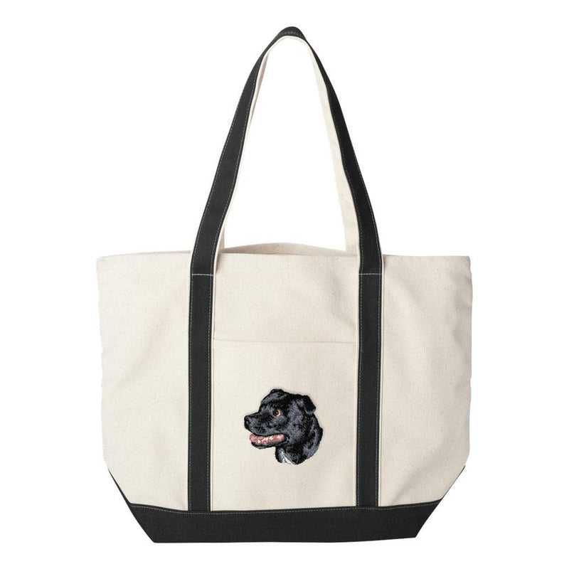 Staffordshire Bull Terrier Embroidered Tote Bag